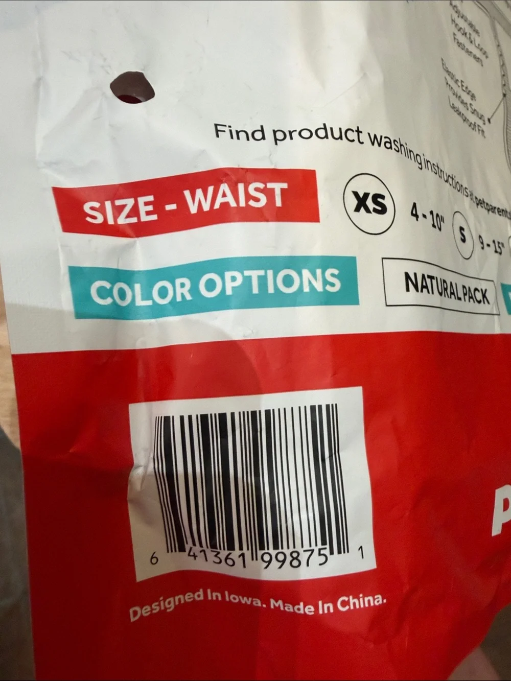 Washable Pink Dog Diapers - 3 Pack